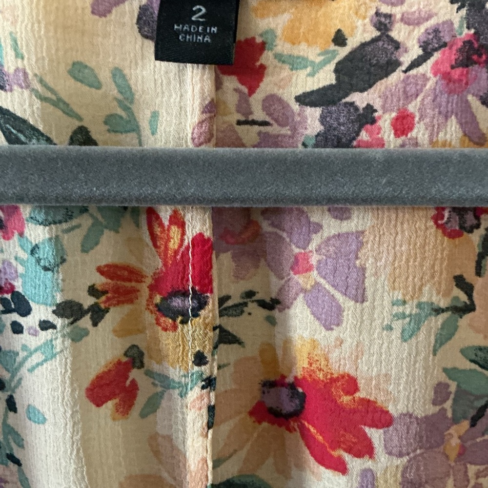 Torrid Floral Kimono with Lace Accents 1X/2X - Picture 3 of 4